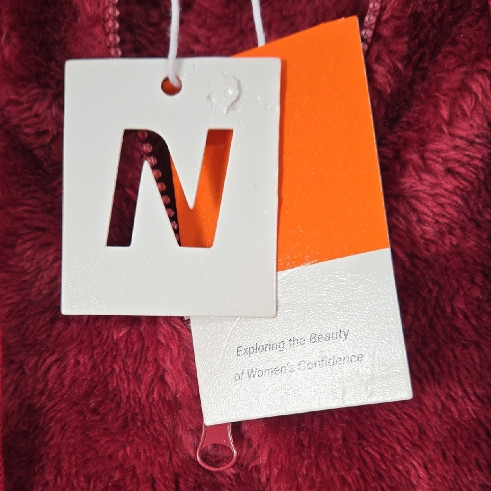 Nleyook Vibrant Red Fleece Jacket, NWT, XL - Picture 3 of 11